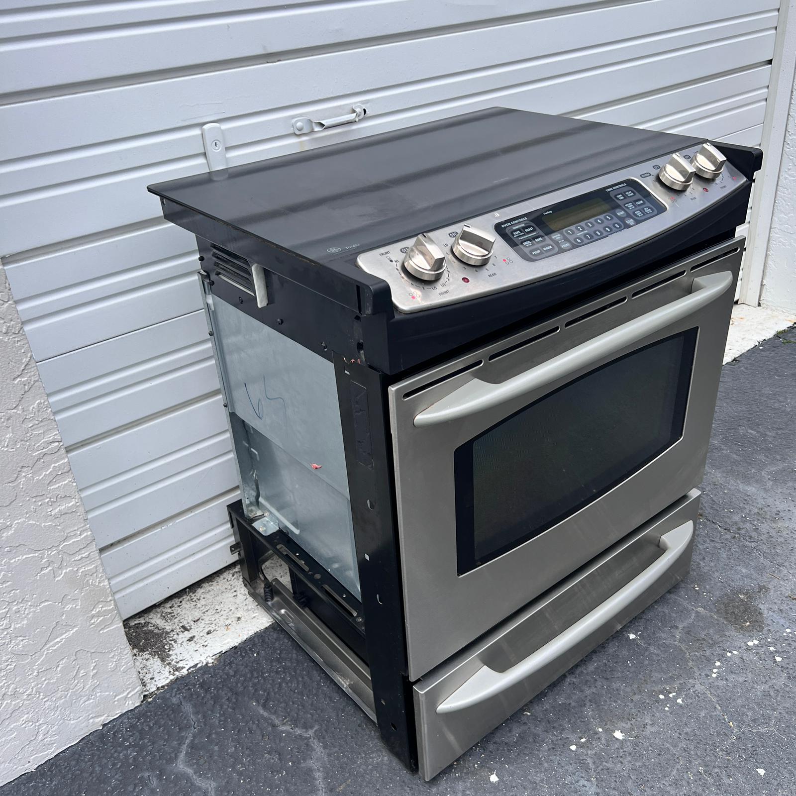 GE Profile Slide Electric Stove GE Profile Slide Electric Stove